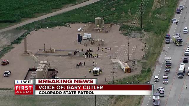 Multiple injuries reported in Weld County school bus crash near Hudson
