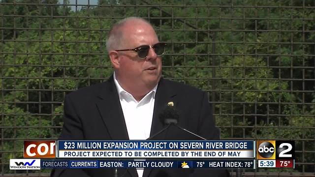 Hogan announces bridge expansion for Severn River Bridge