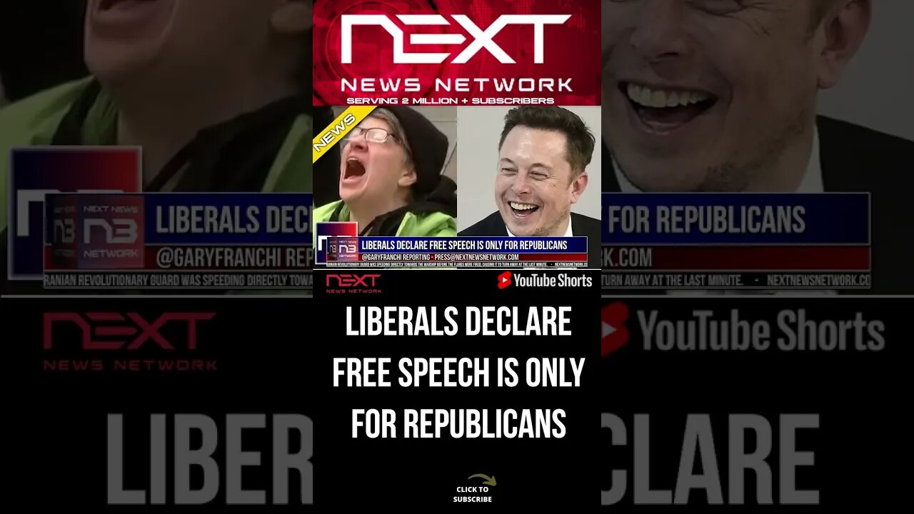 Liberals Declare Free Speech is Only For Republicans #shorts