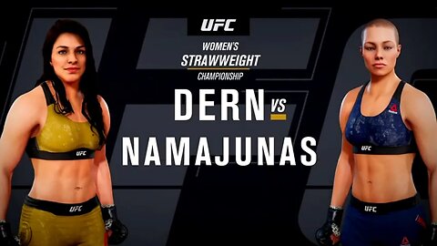 EA Sports UFC 3 Gameplay Rose Namajunas vs Mackenzie Dern