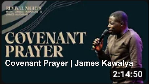 Covenant Prayer - James Kawalya