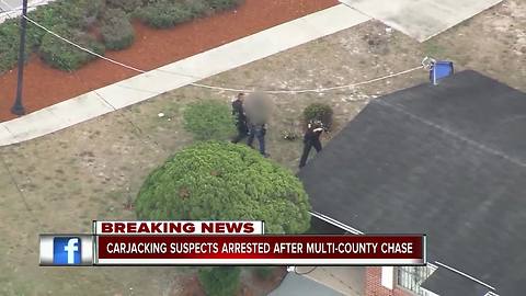 Armed carjacking suspects lead Tampa Police on chase spanning two counties