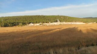 Yellowstone: The Continental Divide Trail in the Upper Geyser Basin.