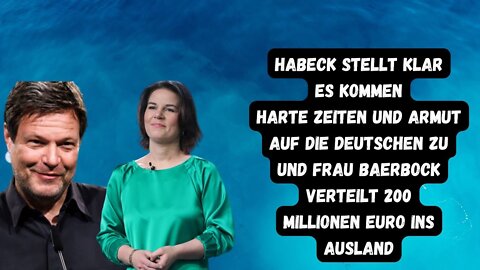 Baerbock lässt Habecks Glocken läuten! Mit Vollgas Richtung Armut!