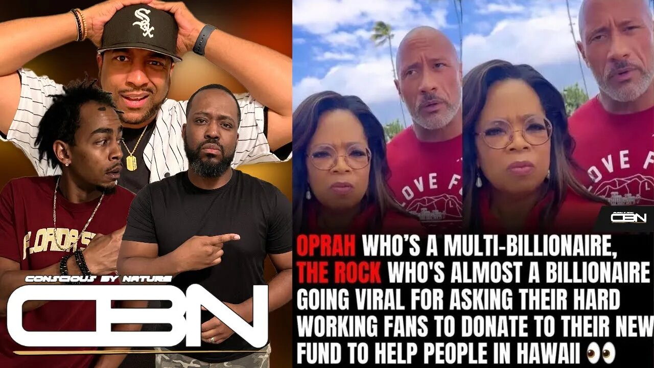 OPRAH & DWAYNE JOHNSON'S RELIEF FUND FOR MAUI RECEIVES HEAVY BACKLASH AFTER ASKING PEOPLE TO DONATE