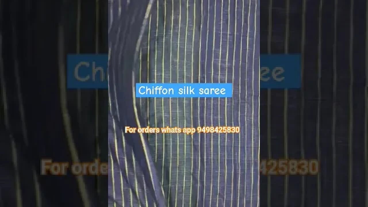 chiffon silk saree #chiffonsaree #chiffon