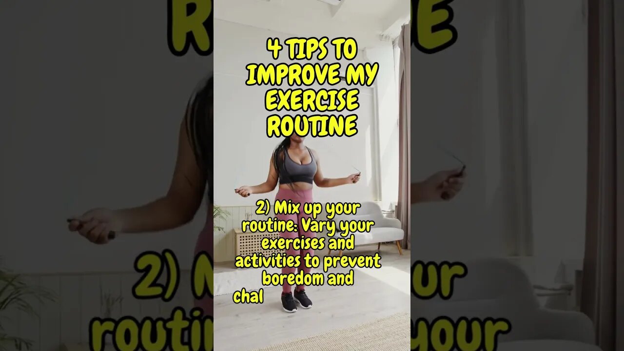 4 Tips to Improve my Excercise Routine - Habits that May Change your Life #healthyliving #shorts