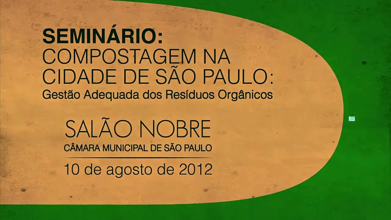 Professor de Geografia - Luciano Legaspe - Seminário de Compostagem na Cidade de São Paulo em 2012