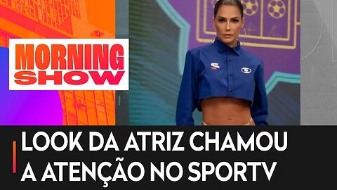 Felipeh Campos: Deborah Secco está dando o que falar comentando futebol da Copa