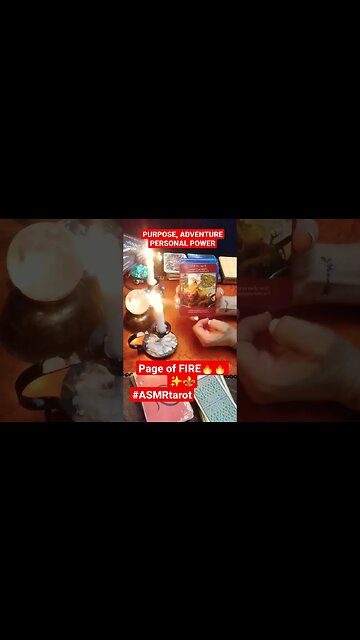 #asmrtarot #dailytarotreading #channeledmessages PAGE OF FIRE 🔥POWER🧨🧨TAROT WAVE🔥 ADVENTURE ✨️✨️✨️
