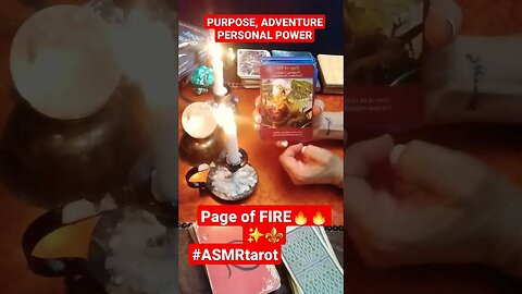 #asmrtarot #dailytarotreading #channeledmessages PAGE OF FIRE 🔥POWER🧨🧨TAROT WAVE🔥 ADVENTURE ✨️✨️✨️