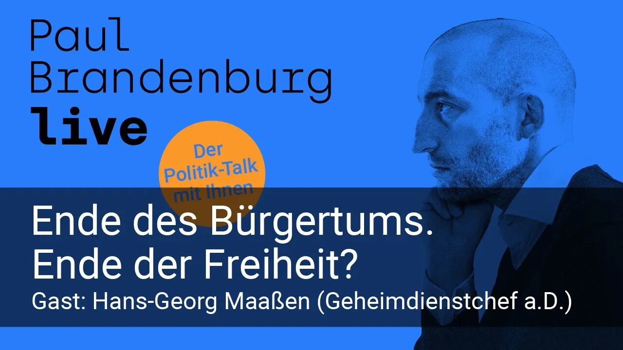 #11 - Ende des Bürgertums. Ende der Freiheit? Gast: Hans Georg Maaßen, Präsident BfV a.D.