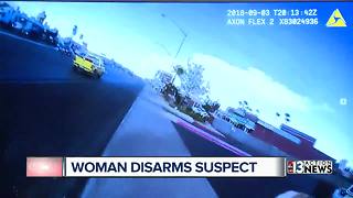 Woman's familiarity with firearms helps her disarm robbery suspect