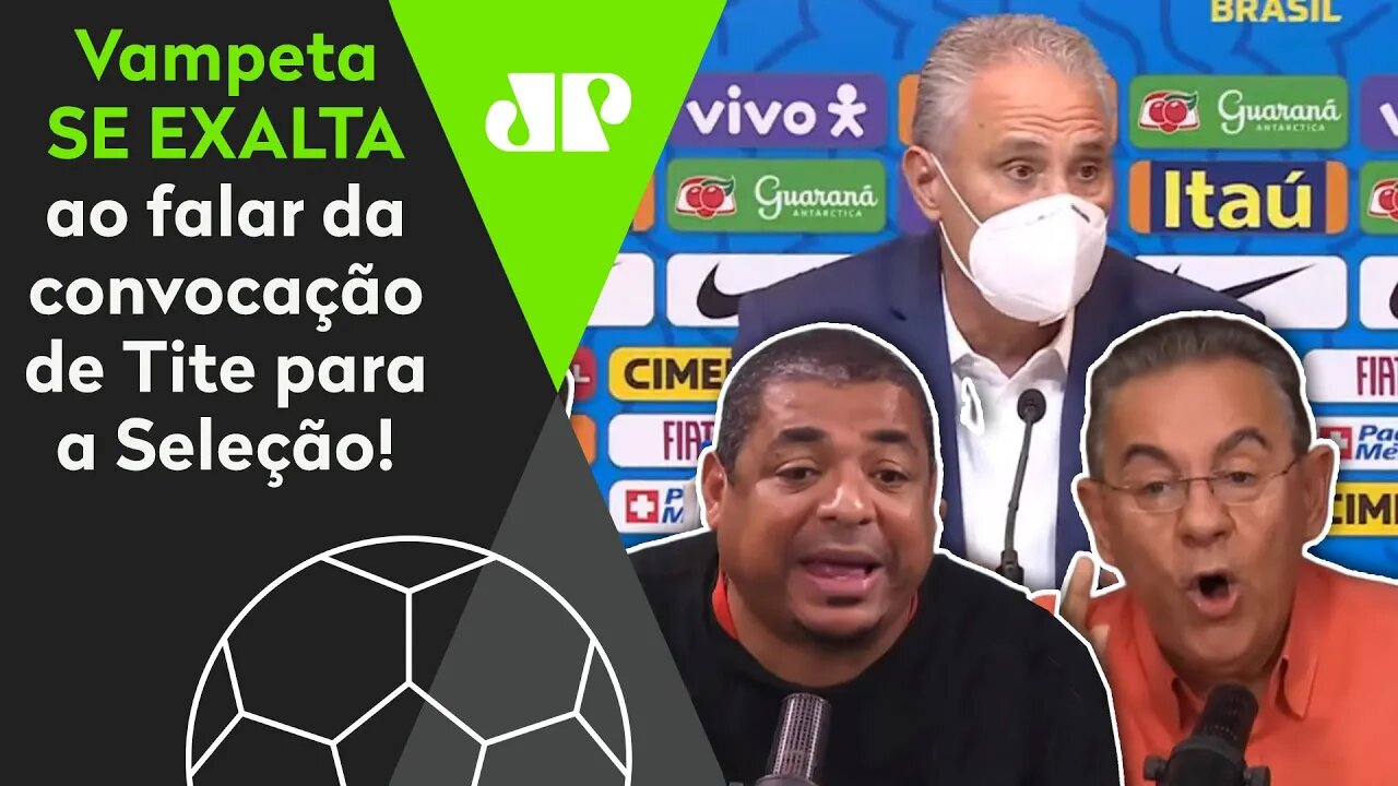 "É ISSO que eu QUESTIONO no Tite!" Vampeta SE EXALTA ao analisar convocação da Seleção Brasileira!