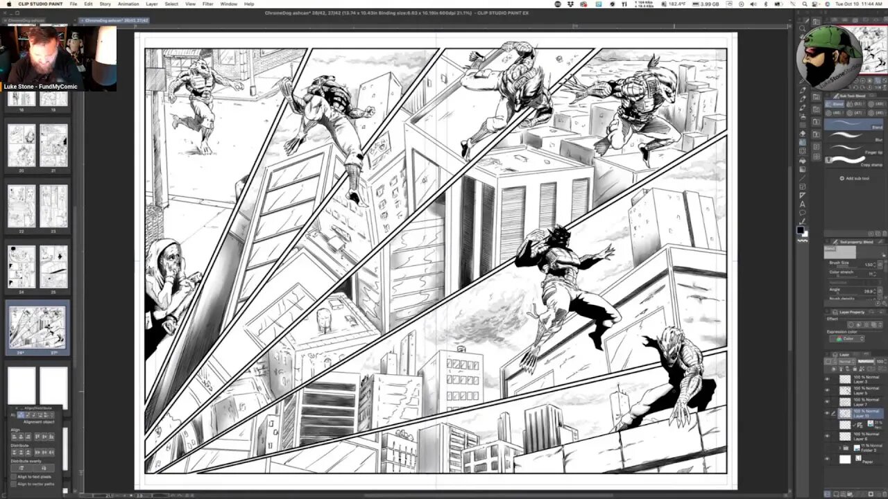 Coffee and ChromeDog #Inking #comics #IronAge