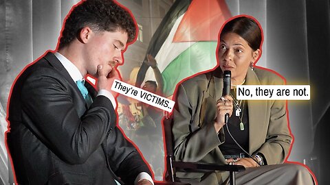 Palestine ACTIVIST gets HUMBLED by a HOSTAGE that was taken by HAMAS