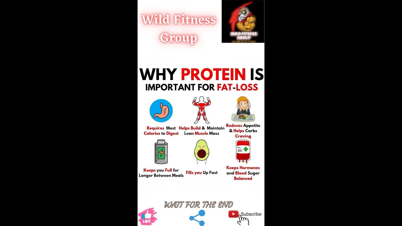 🔥Why protein is important for fat-loss🔥#shorts🔥#viralshorts🔥#fitnessshorts🔥#wildfitnessgroup🔥