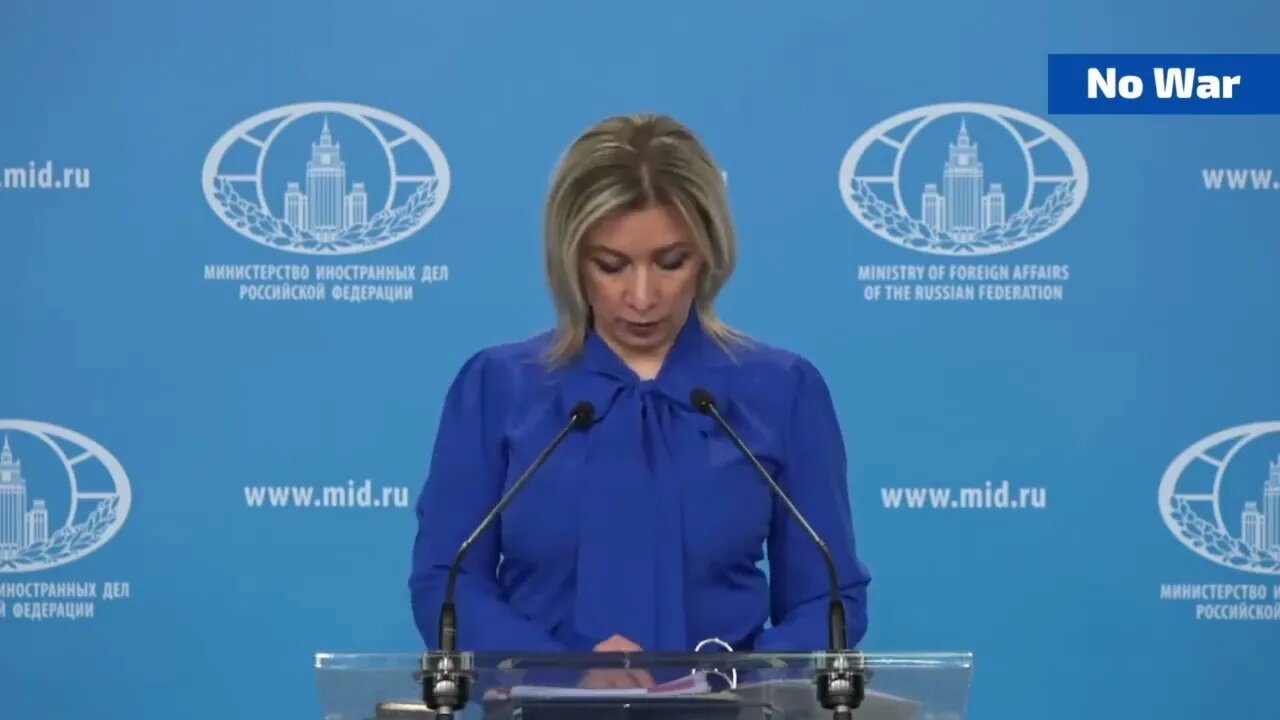 Let me remind you what Ukraine has done over the past year! Zakharova, Russia!!