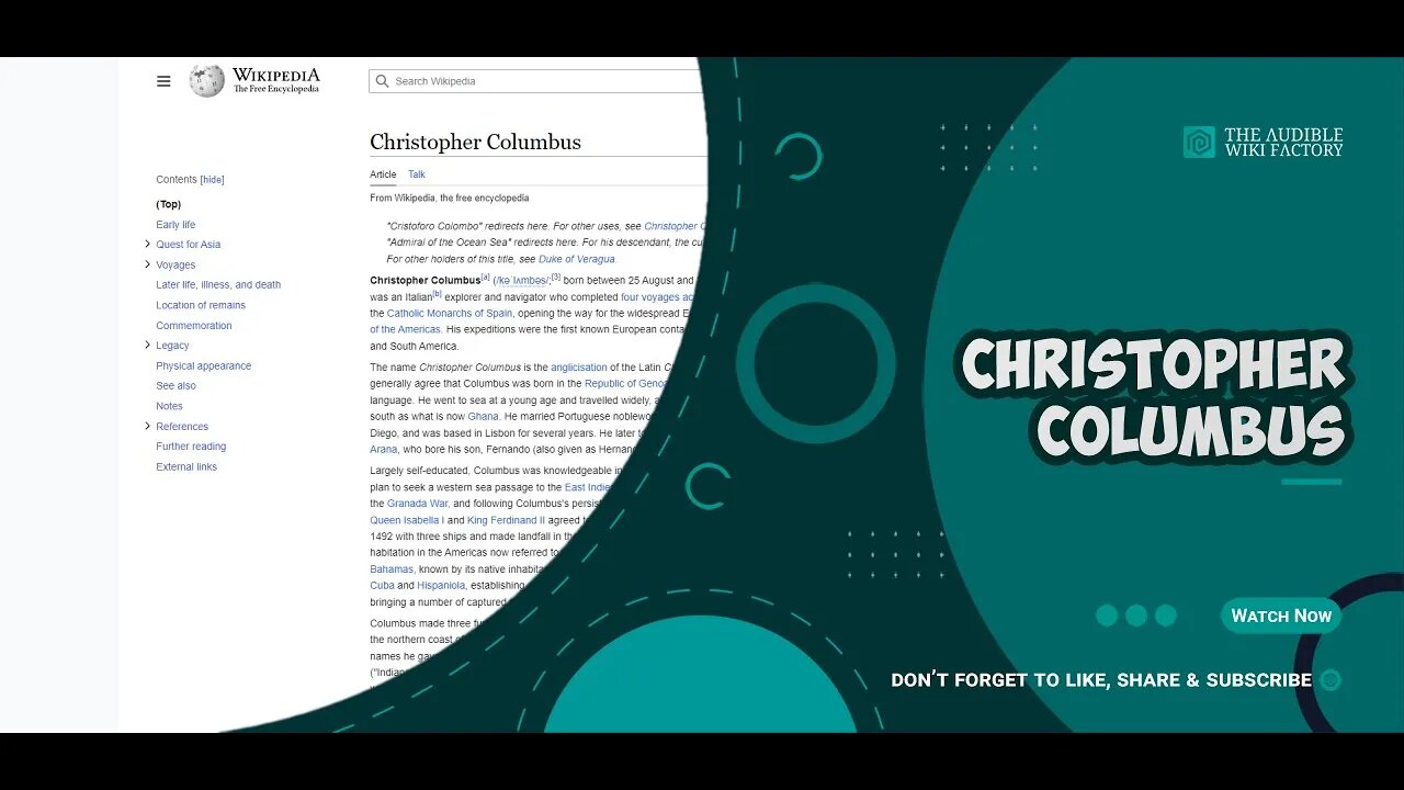 Christopher Columbus was an Italian explorer and navigator who completed four voyages across