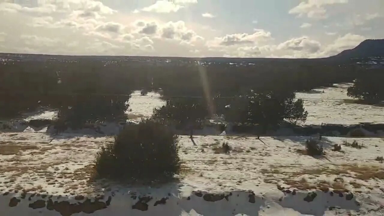 Snow in New Mexico Amtrak SW Chief