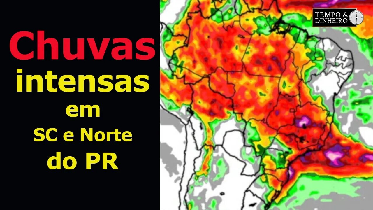 Chuvas intensas em São Paulo e Norte do Paraná