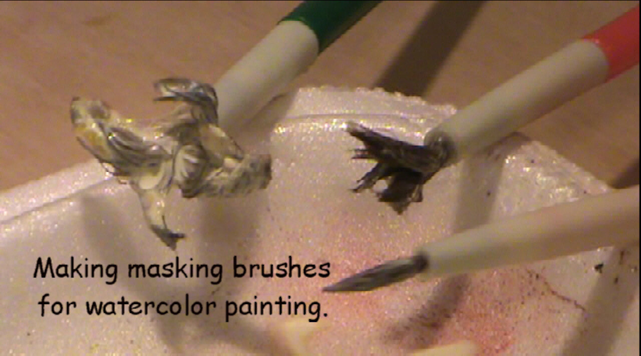 Watercolor Masking Brushes