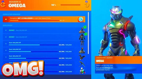 How To Unlock The New "OMEGA LIGHTS" In Fortnite!! (New Omega Challenges!)