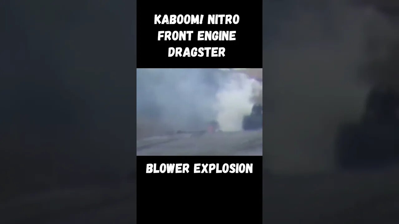 KABOOM! Blown Nitro Front Engine Dragster Explosion! #shorts