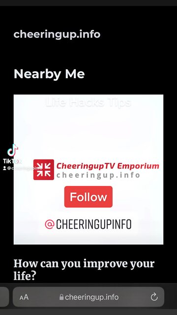 What is nearby me that could make my life better?￼