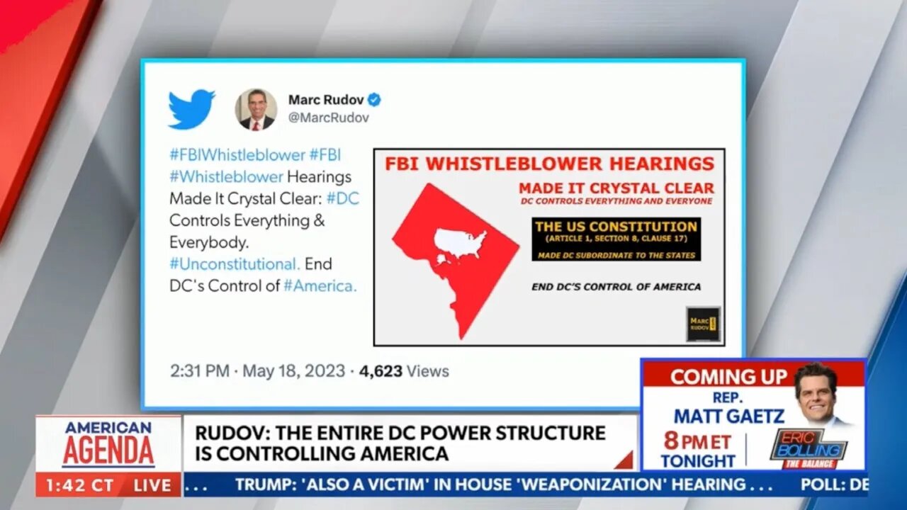 Rudov: FBI Has Too Much Power Because DC Has Subsumed America