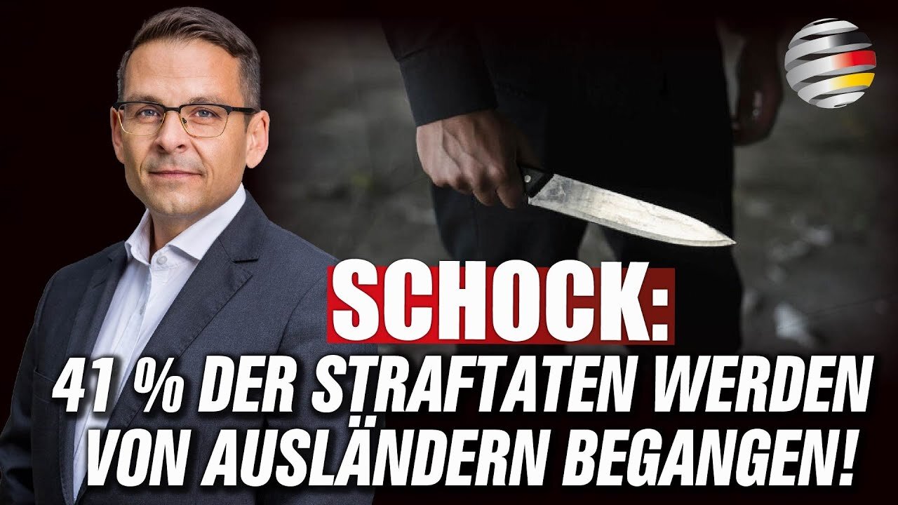 SCHOCK: 41 % der STRAFTATEN werden von AUSLÄNDERN begangen!@Gerald Grosz Deutschland