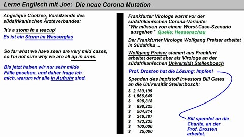 Lerne Englisch mit Joe ►Die neue Corona-Mutation