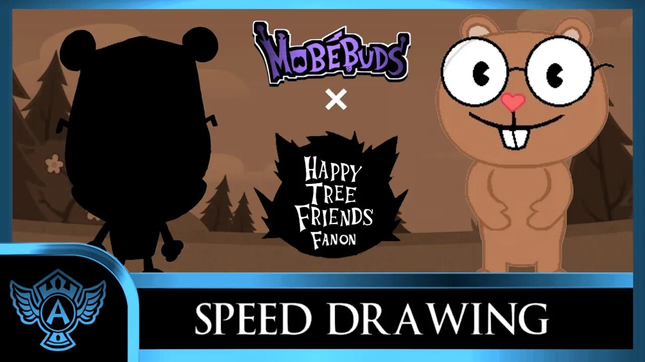 Speed Drawing: Happy Tree Friends Fanon - Baron | Mobebuds Style