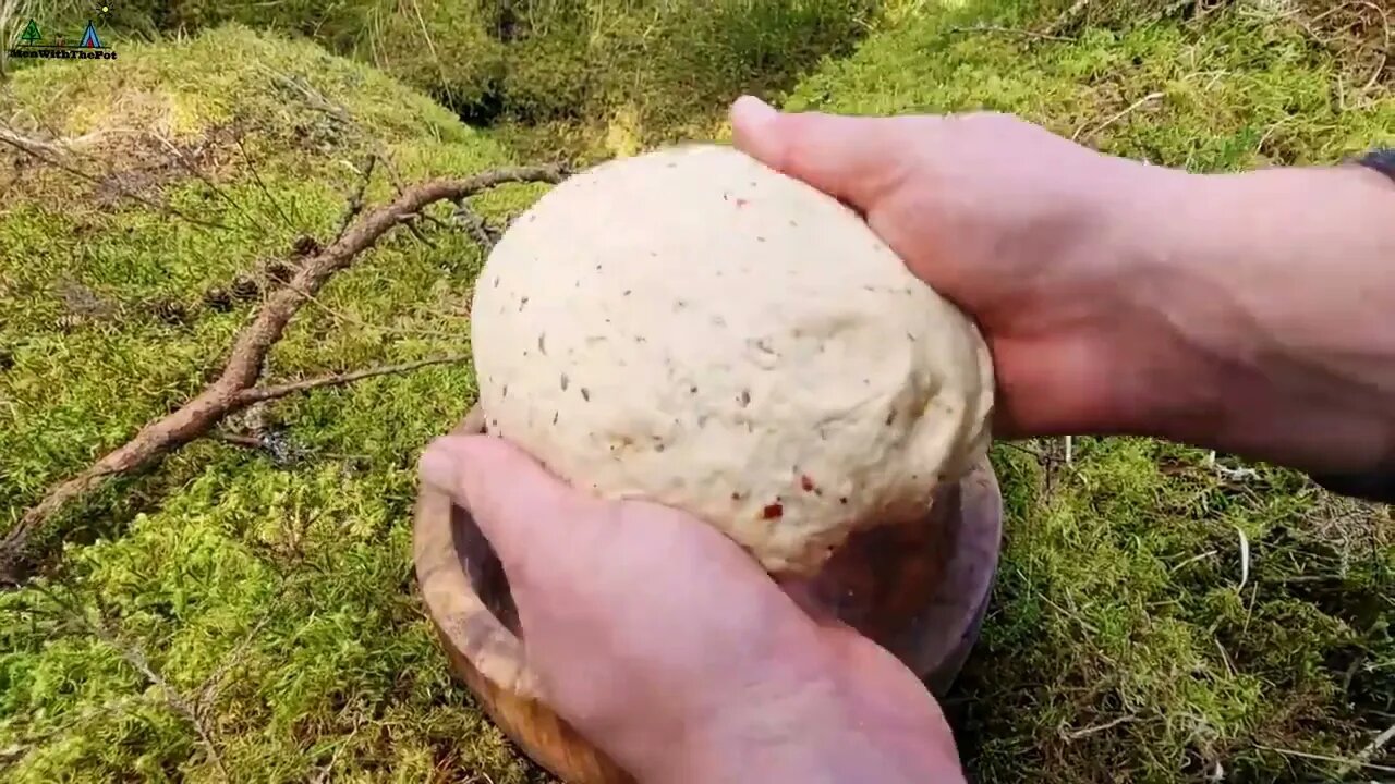 Menwiththepot Steak 🥩 with chimichurri sauce, served with crunchy toasted bread 🥖 ASMR cooking 🔥-4