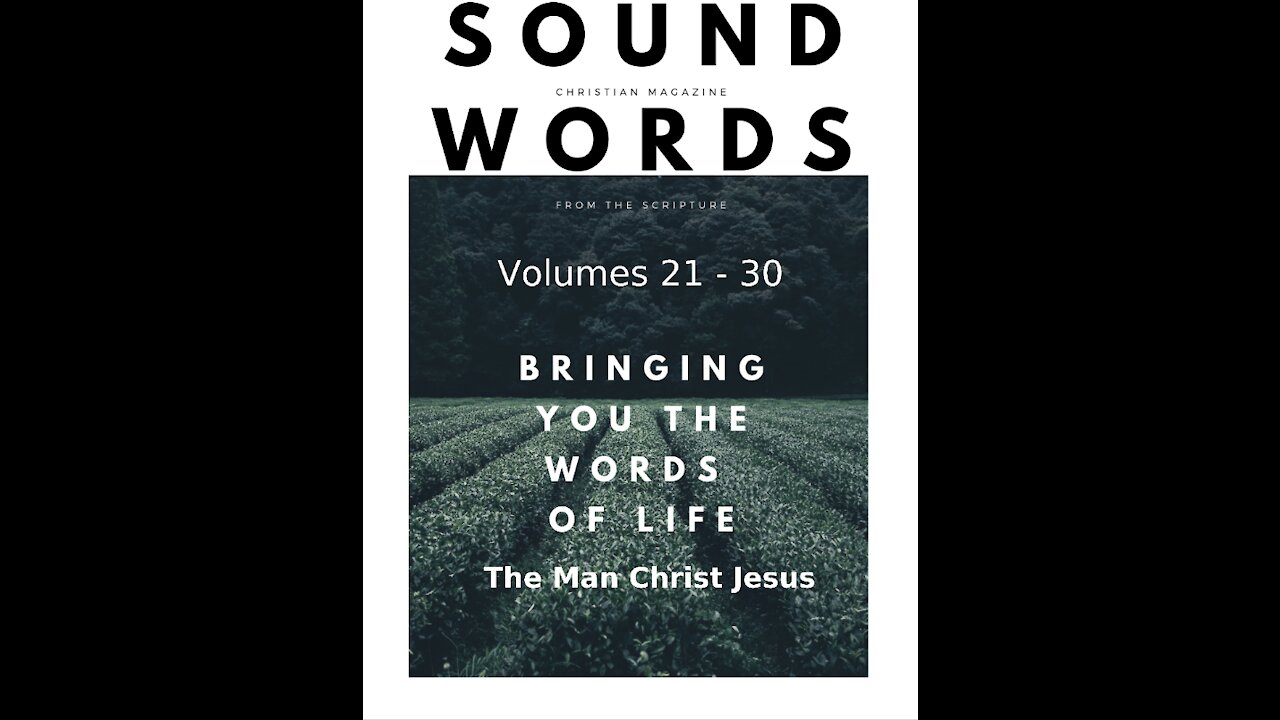 Sound Words, The Man Christ Jesus