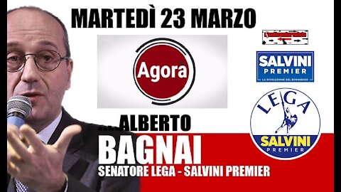 🔴 Interventi del Sen. Alberto Bagnai ospite alla trasmissione "Agorà" del 23/03/2021.