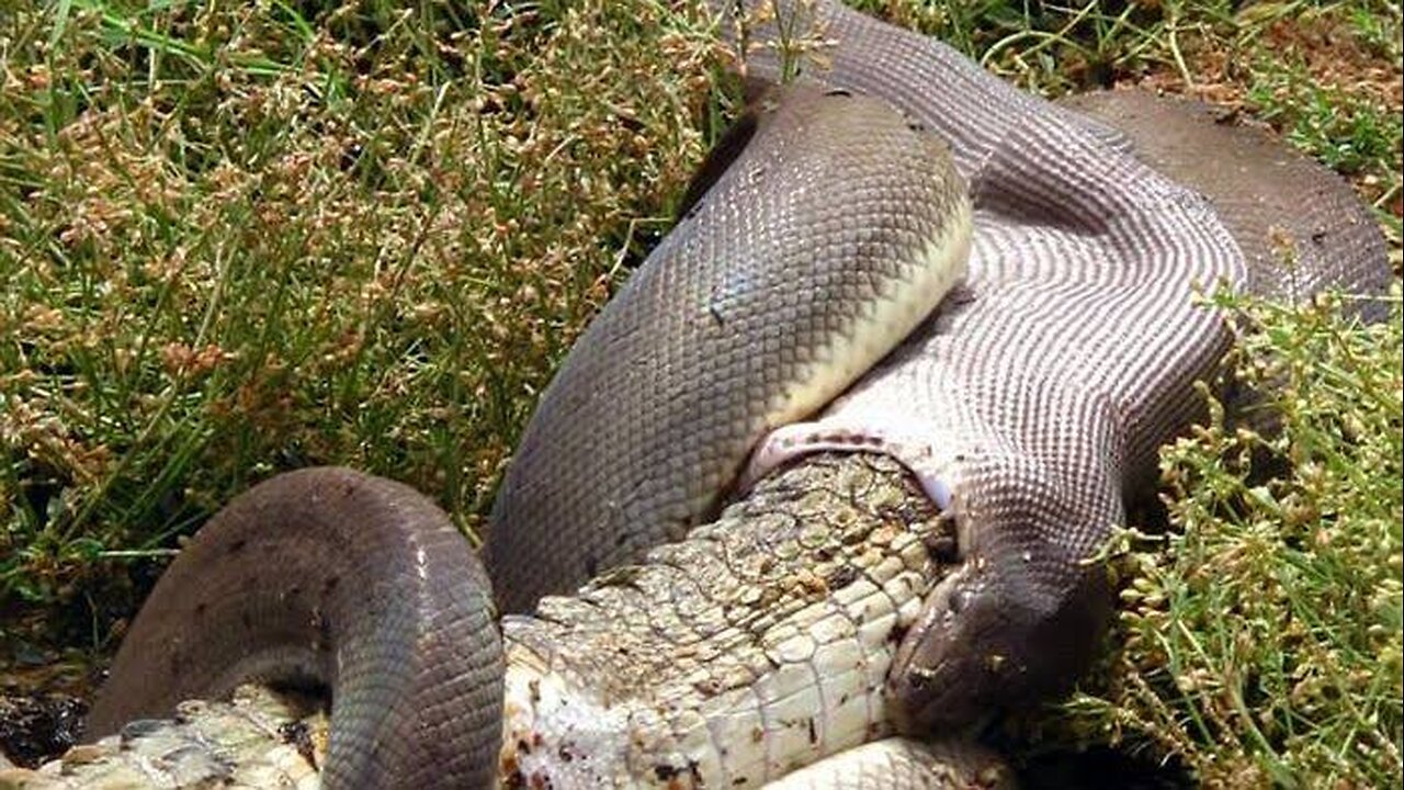 PYTHON AND CROCODILE EXTREME FIGHT