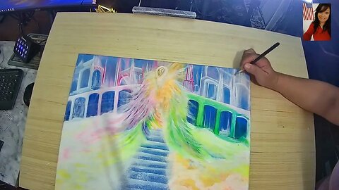 Sunday painting. Acrylic Paint on canvas. Unnamed
