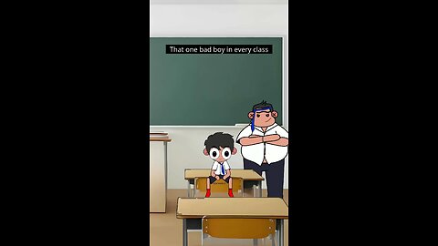 one bad boy in class room