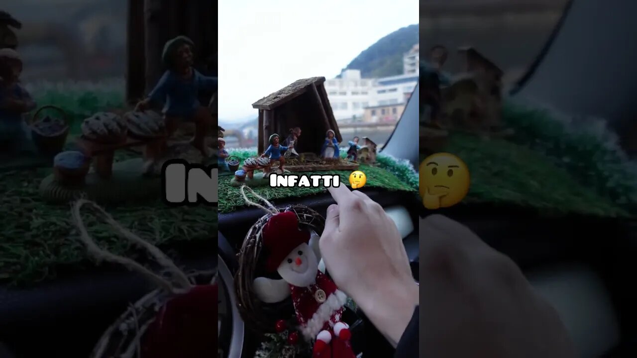 PRESEPE IN MACCHINA 😳⛪️ #shorts