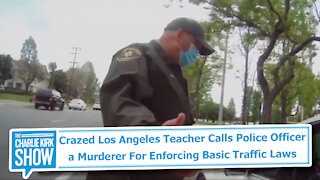 Crazed Los Angeles Teacher Calls Police Officer a Murderer For Enforcing Basic Traffic Laws