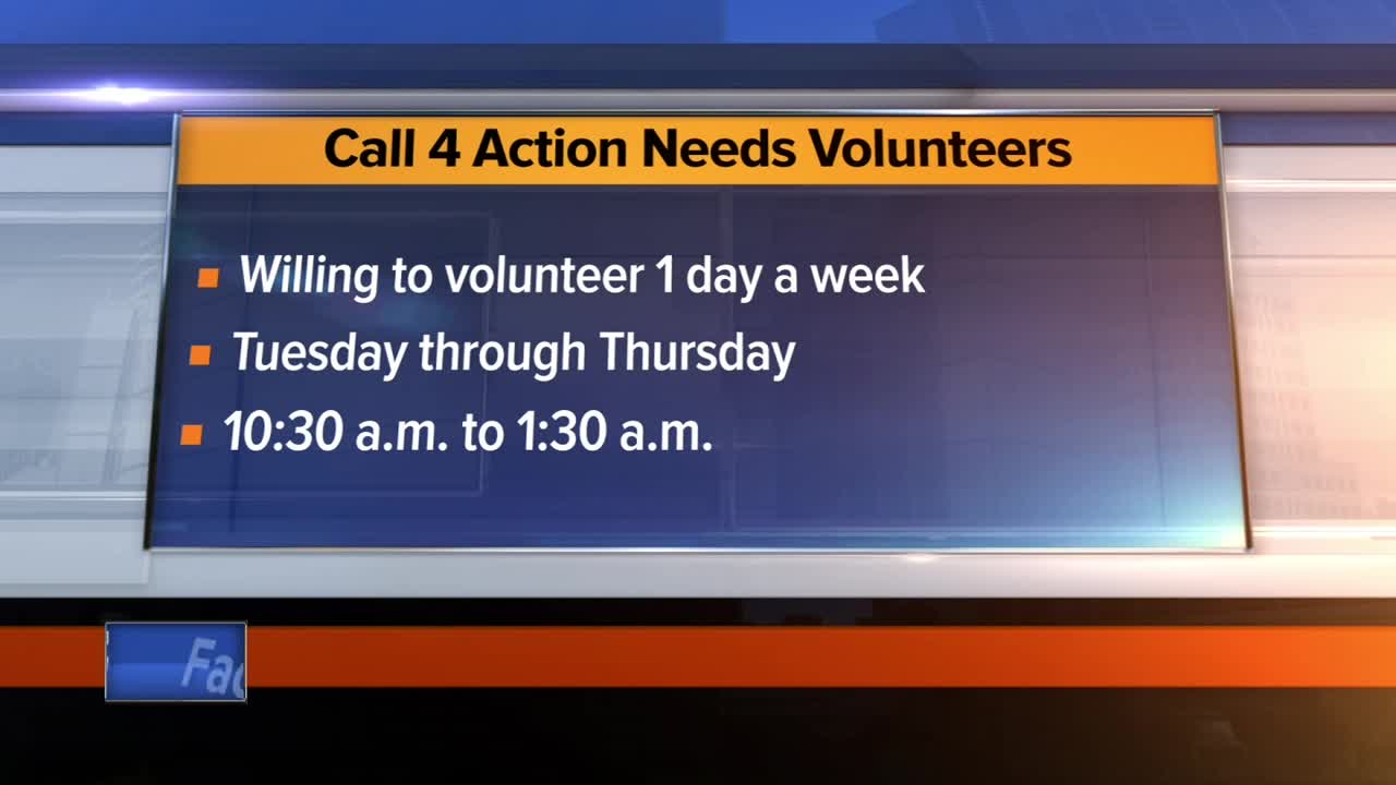 Call 4 Action needs volunteers