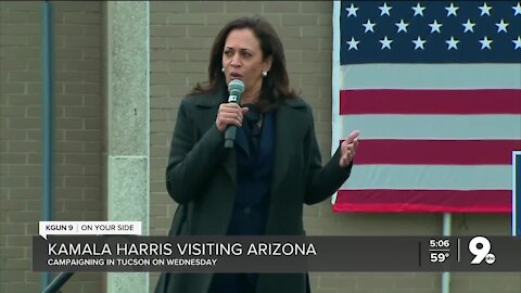 Kamala Harris to campaign in Tucson, Phoenix Wednesday, Oct. 28