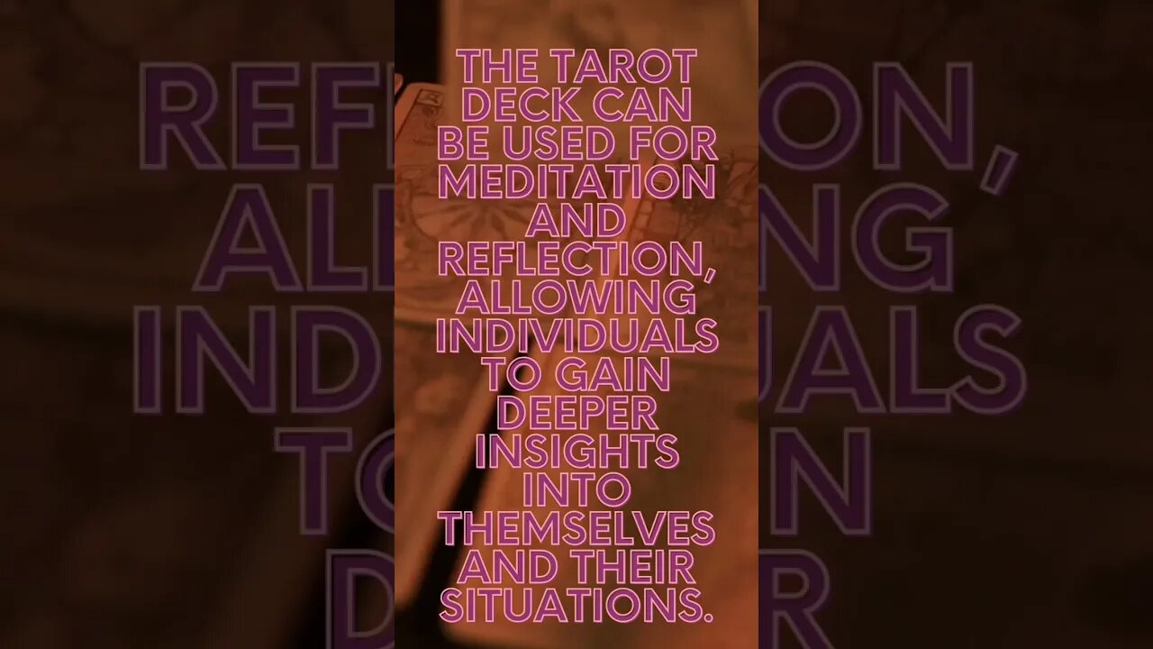 Tarot for Meditation and Reflection