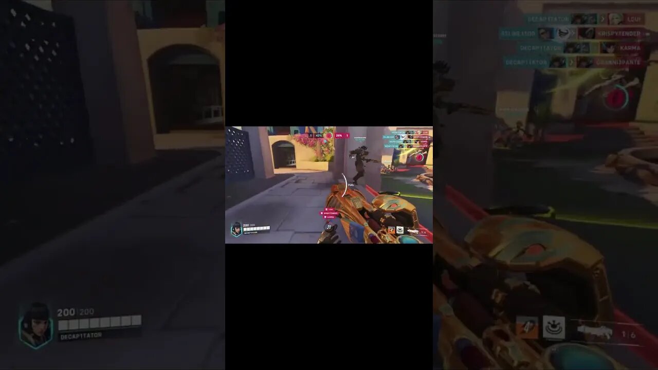 Overwatch 2 - Pharah - Just A Triple (Competitive - Role Queue) Xbox #shorts