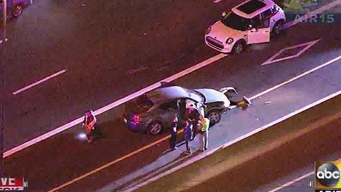 Seven car crash at Loop 101 and Southern