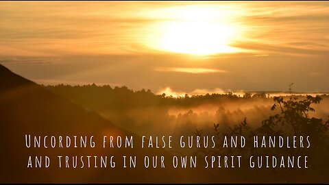Uncording from false gurus and handlers and trusting in our own spirit guidance
