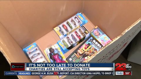Charities still collecting toys