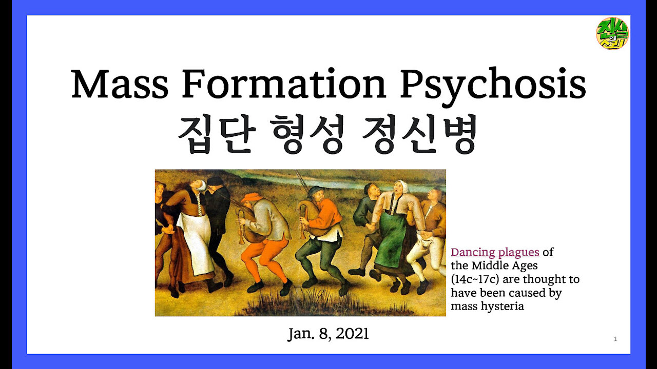 집단 형성 정신병 (Mass Formation Psychosis)