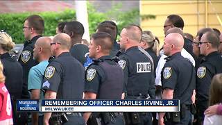 People line streets of Milwaukee to honor fallen Officer Charles Irvine Jr.